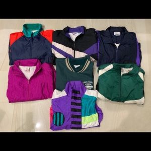Reseller Bundle/Lot of 7 vintage windbreakers
